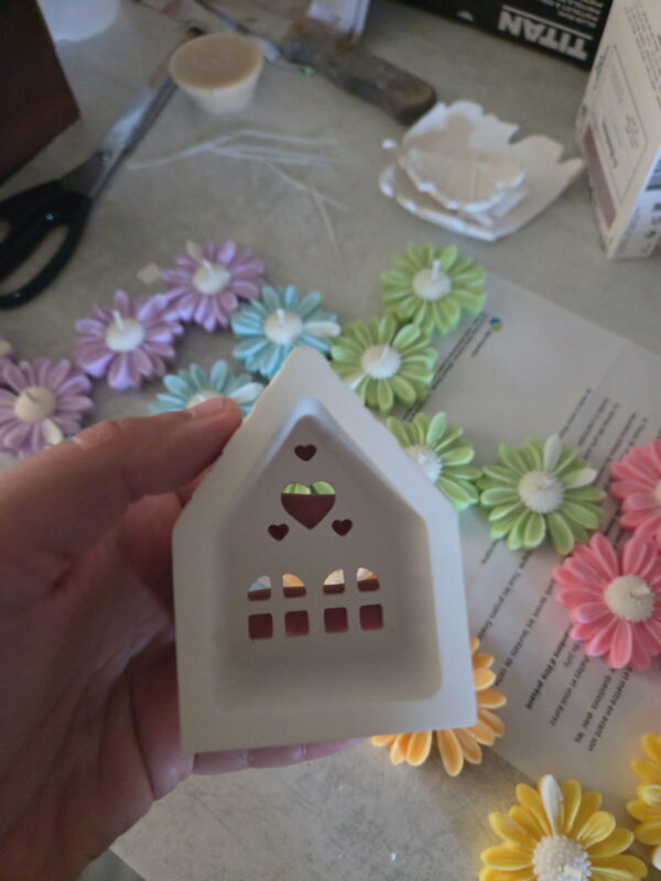 Mini bougie de Noël - Maison de Noël + 1 bougie chauffe-plat (parfum au choix) – Image 9