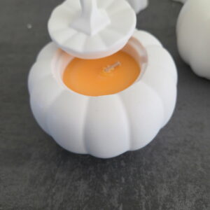 Citrouille + bougie orange parfum citrouille givrée